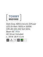 Plafoniera exterior Nova Luce TOMMY 9521002