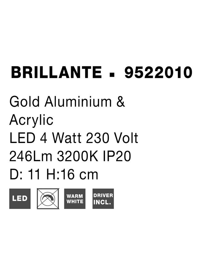 Aplica Nova Luce BRILLANTE 9522010