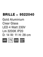 Aplica Nova Luce BRILLE 9522040