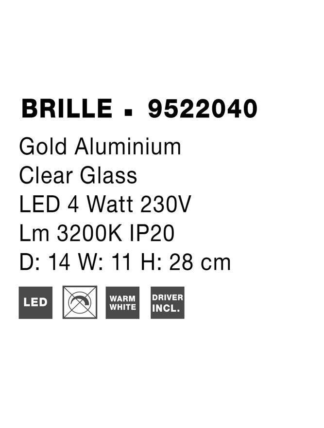 Aplica Nova Luce BRILLE 9522040