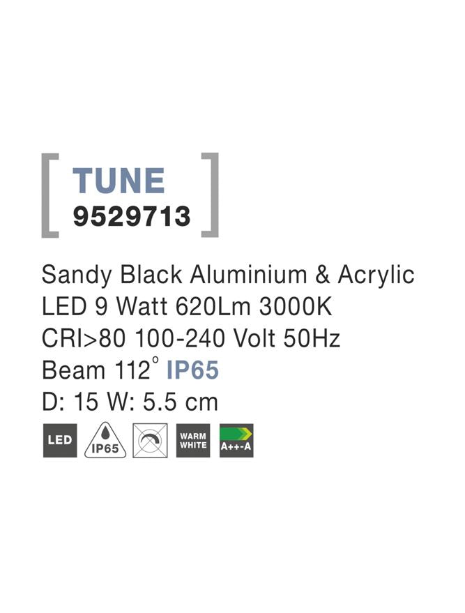 Aplica exterior Nova Luce TUNE 9529713