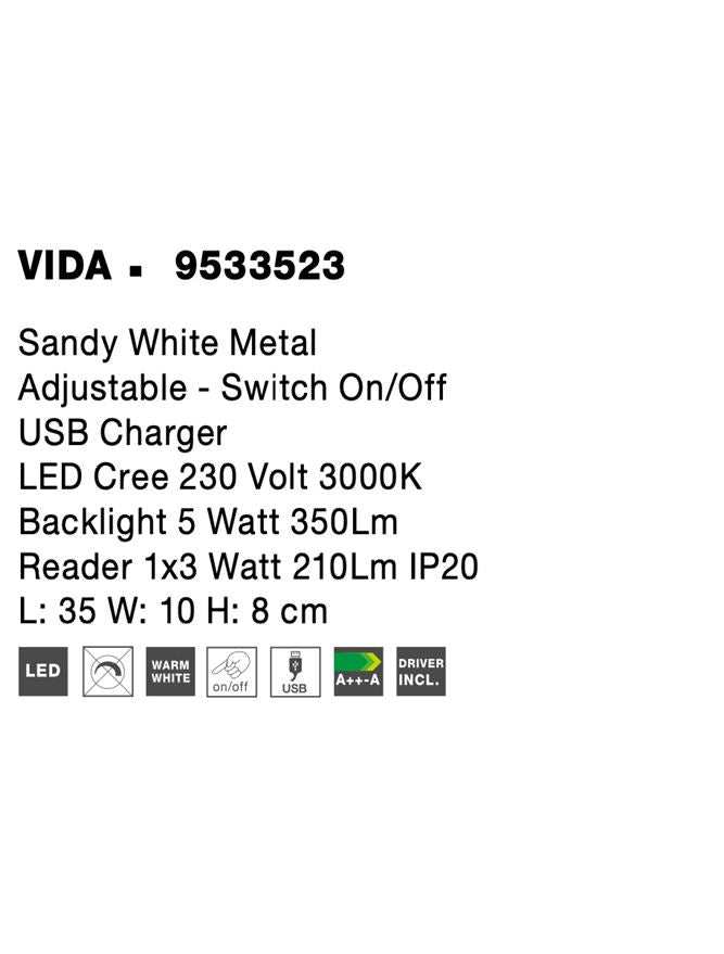 Aplica Nova Luce VIDA 9533523