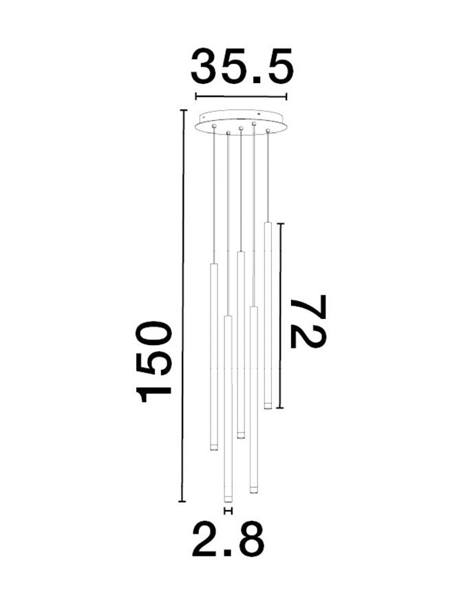 Candelabru Nova Luce DANDIA 9540203