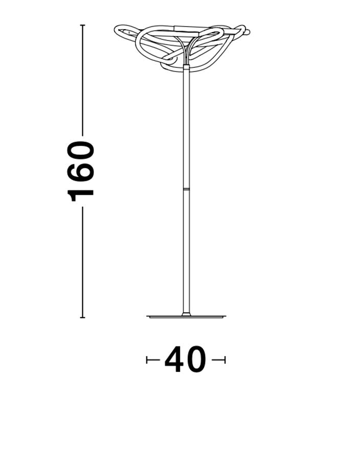 Lampadar Nova Luce TIRIAC 9548106
