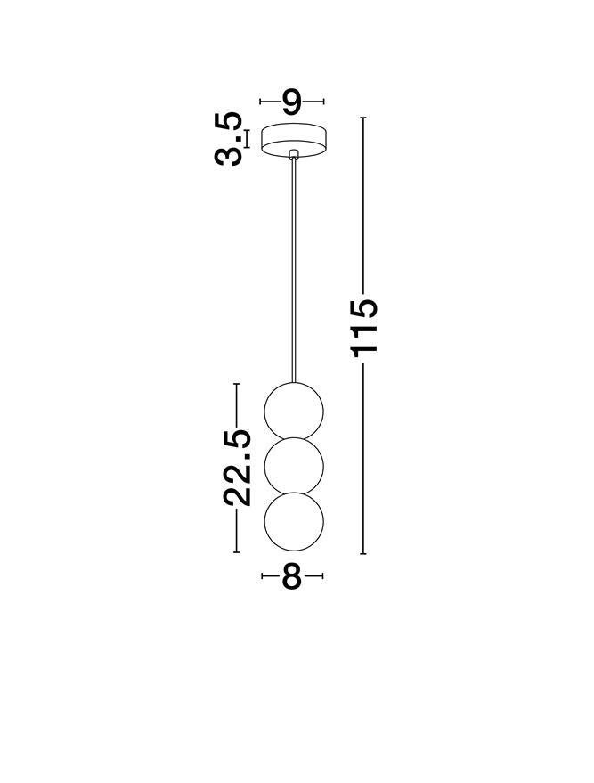 Pendul Nova Luce ZERO 9577022