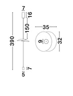 Pendul Nova Luce OLEA 9580695