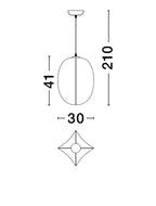 Pendul Nova Luce PIERIDA 9620164
