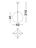 Pendul Nova Luce PIERIDA 9620165