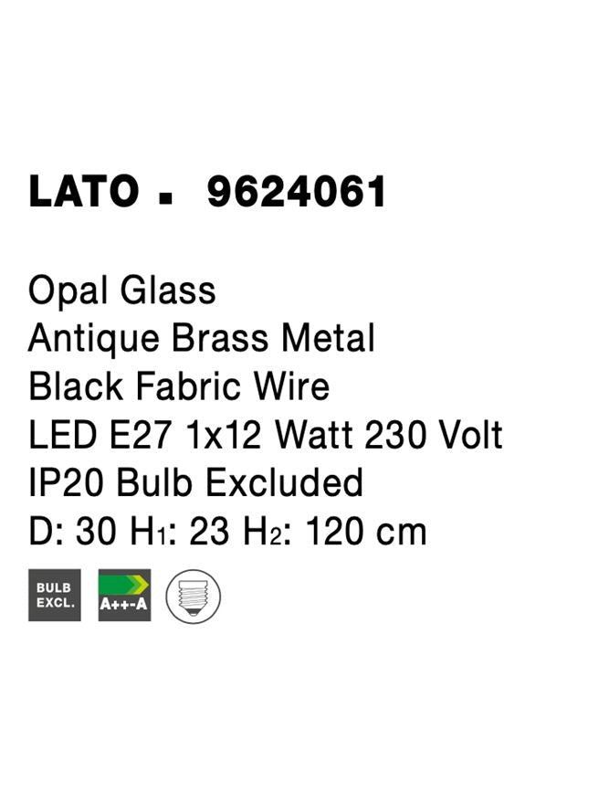 Pendul Nova Luce LATO 9624061
