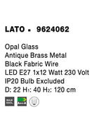 Pendul Nova Luce LATO 9624062
