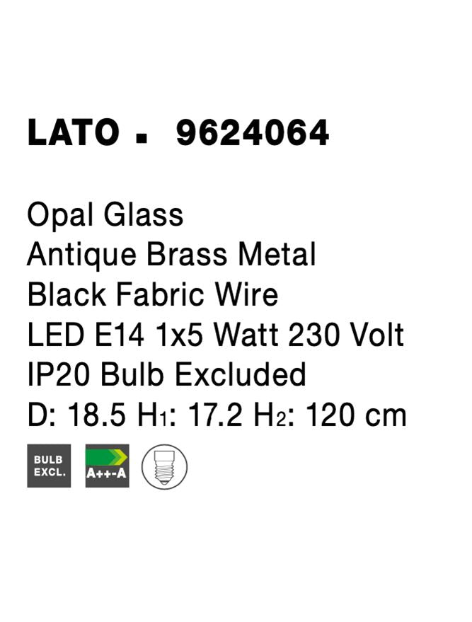 Pendul Nova Luce LATO 9624064