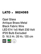 Pendul Nova Luce LATO 9624065