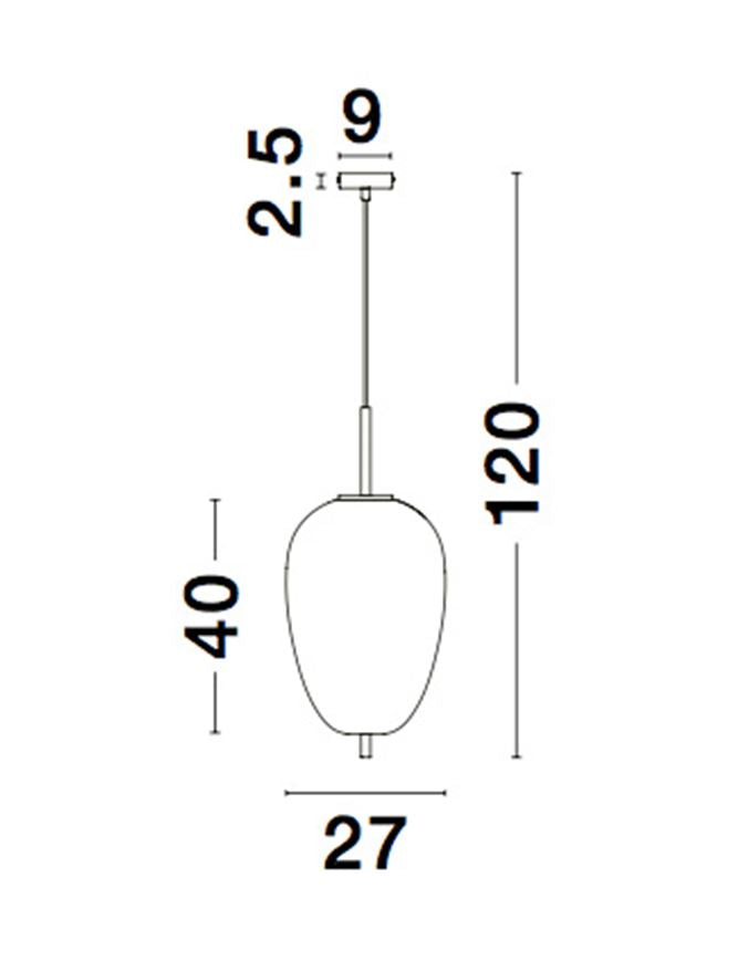 Pendul Nova Luce LATO 9624073