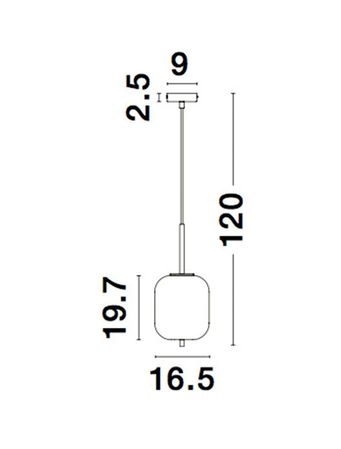 Pendul Nova Luce LATO 9624075