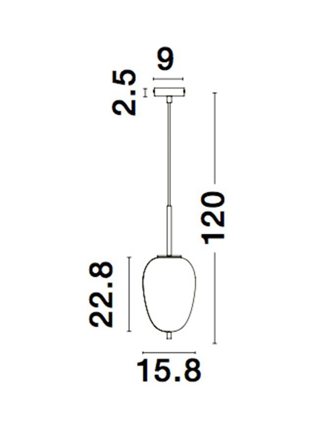 Pendul Nova Luce LATO 9624076