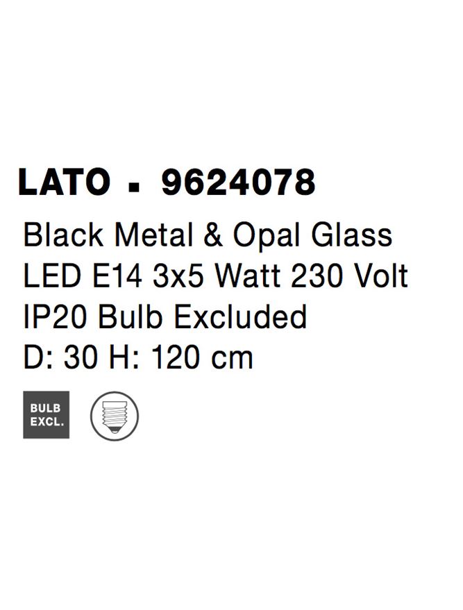 Lustra Nova Luce LATO 9624078
