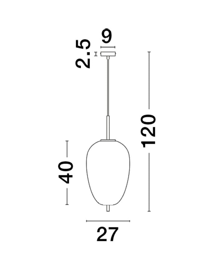 Pendul Nova Luce LATO 9624081