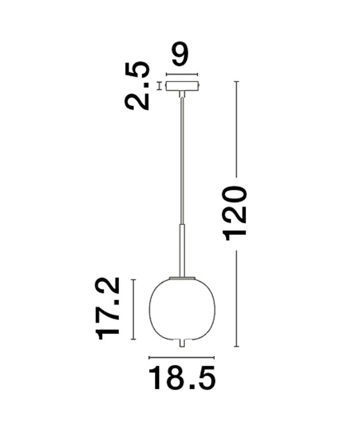 Pendul Nova Luce LATO 9624096