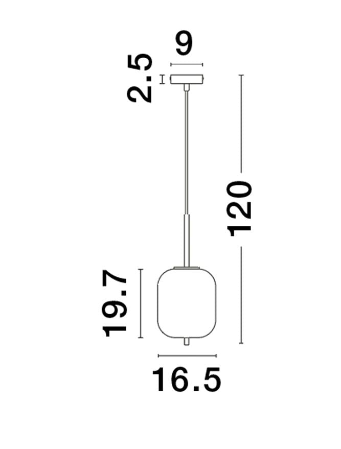 Pendul Nova Luce LATO 9624097