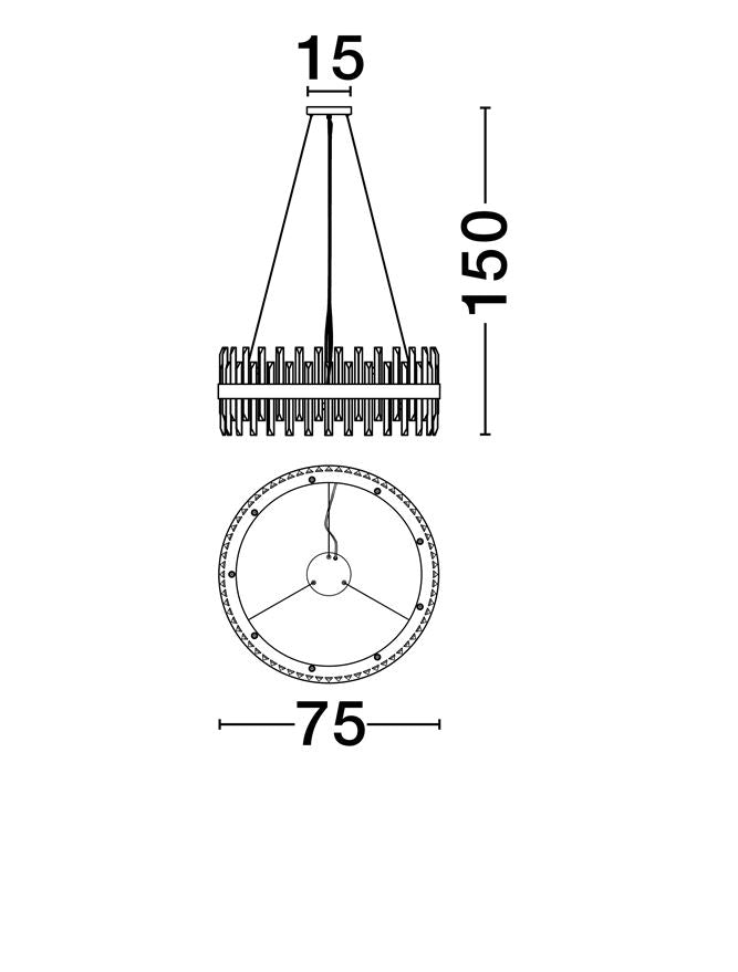 Lustra Nova Luce CROWN 9695118