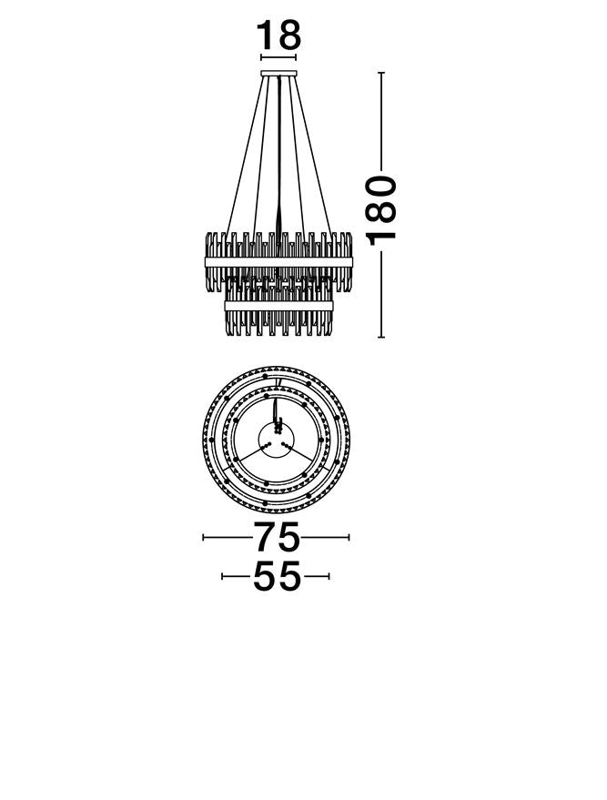 Lustra Nova Luce CROWN 9695120