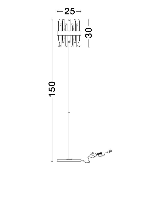 Lampadar Nova Luce CROWN 9695123