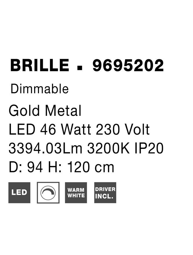 Lustra Nova Luce BRILLE 9695202