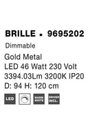 Lustra Nova Luce BRILLE 9695202