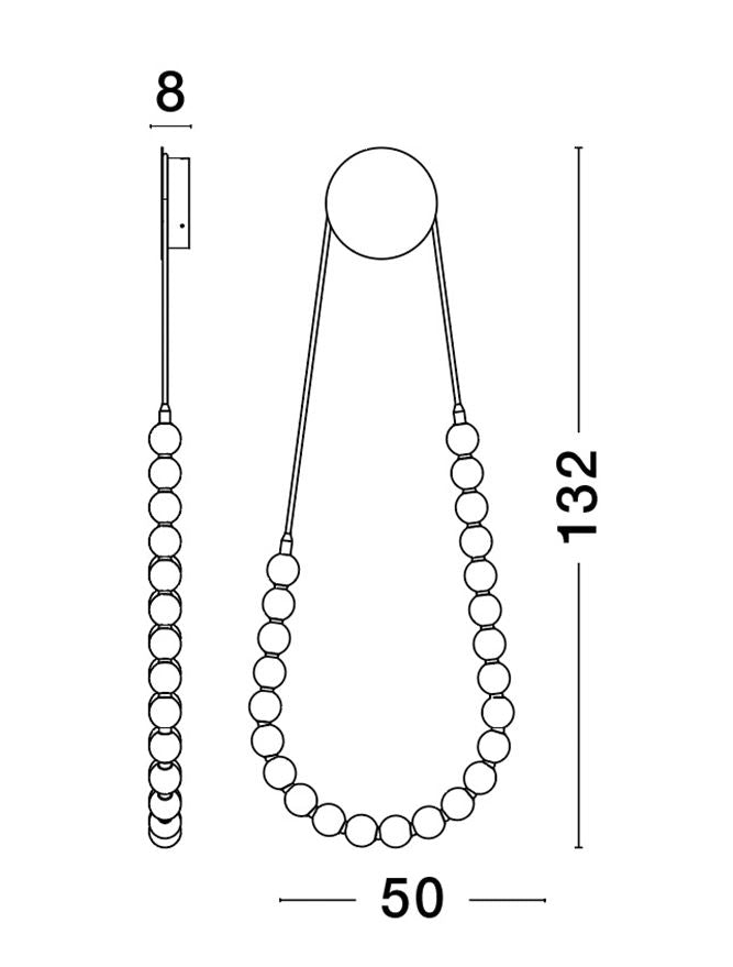 Aplica Nova Luce PERLA 9695204