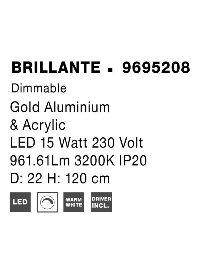 Lustra Nova Luce BRILLANTE 9695208