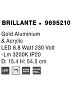 Veioza Nova Luce BRILLE 9695210