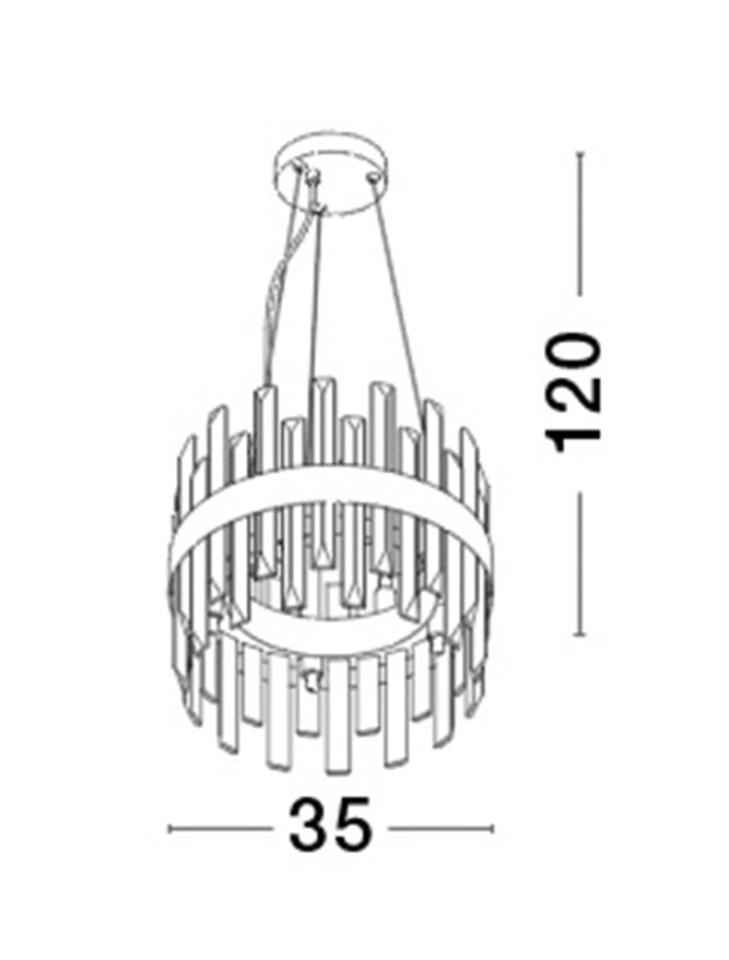 Lustra Nova Luce CROWN 9695219