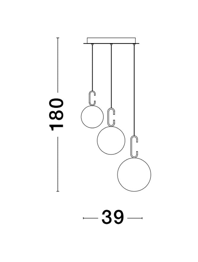 Lustra Nova Luce HOOK 9695223