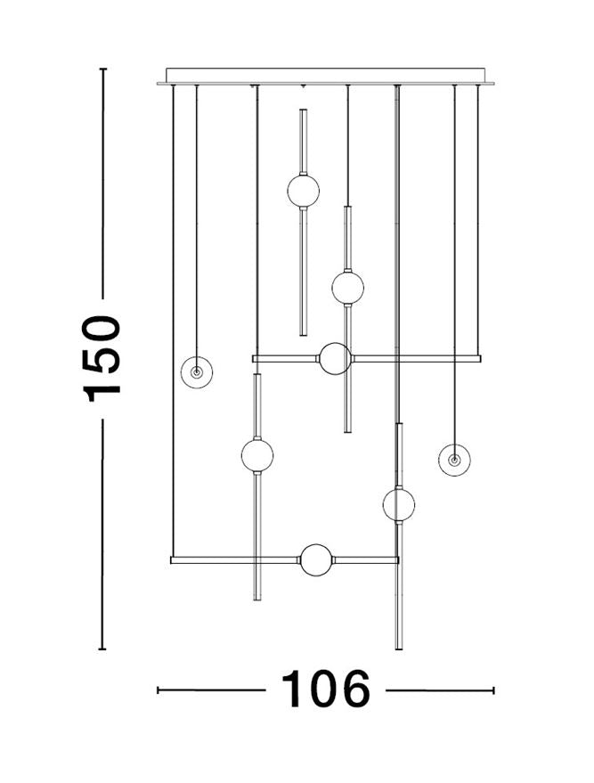 Candelabru Nova Luce ACROBAT 9695259