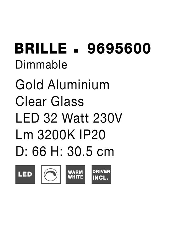 Plafoniera Nova Luce BRILLE 9695600
