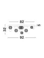 Plafoniera Nova Luce BRILLE 9695700