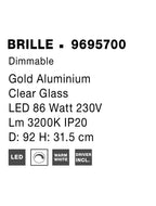 Plafoniera Nova Luce BRILLE 9695700