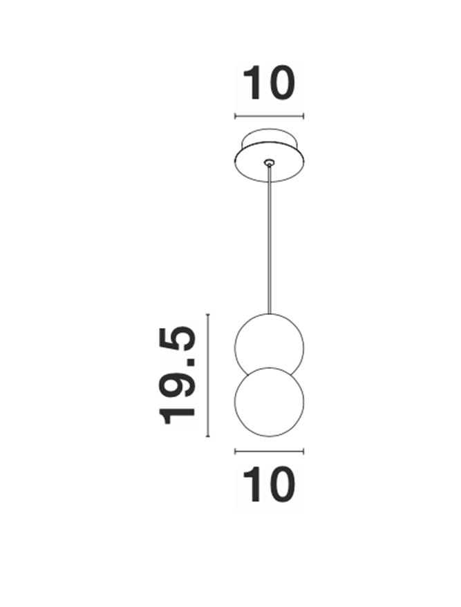 Pendul Nova Luce ZERO 9704192