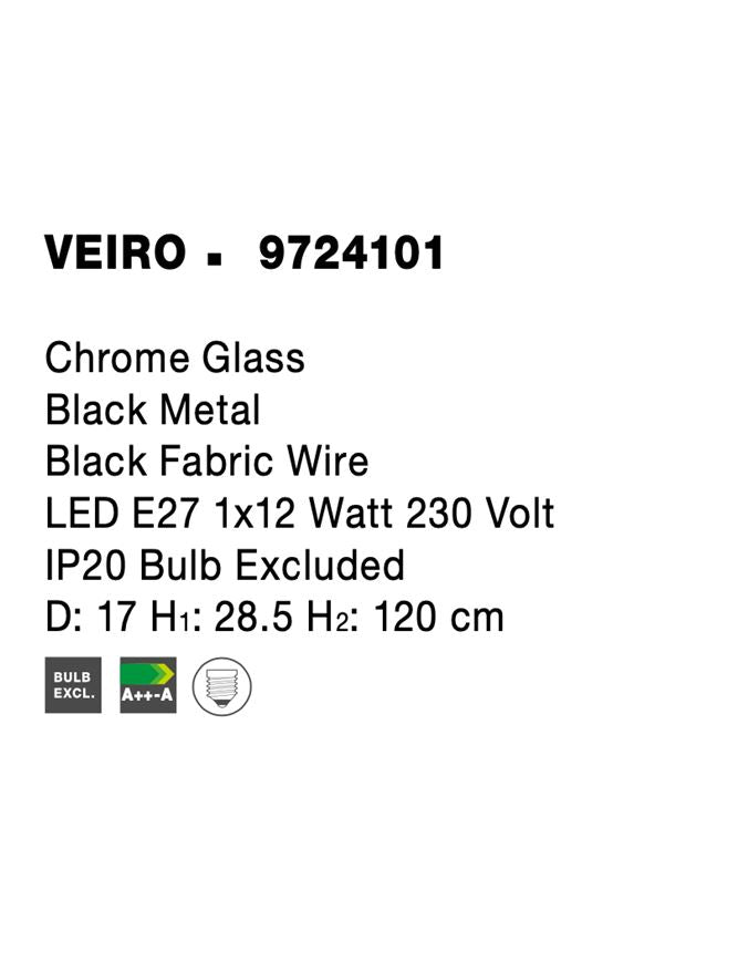 Pendul Nova Luce VEIRO 9724101
