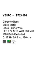 Pendul Nova Luce VEIRO 9724101