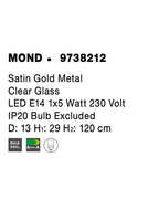 Pendul Nova Luce MOND 9738212
