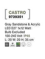 Stalp Nova Luce CASTRO 9739351