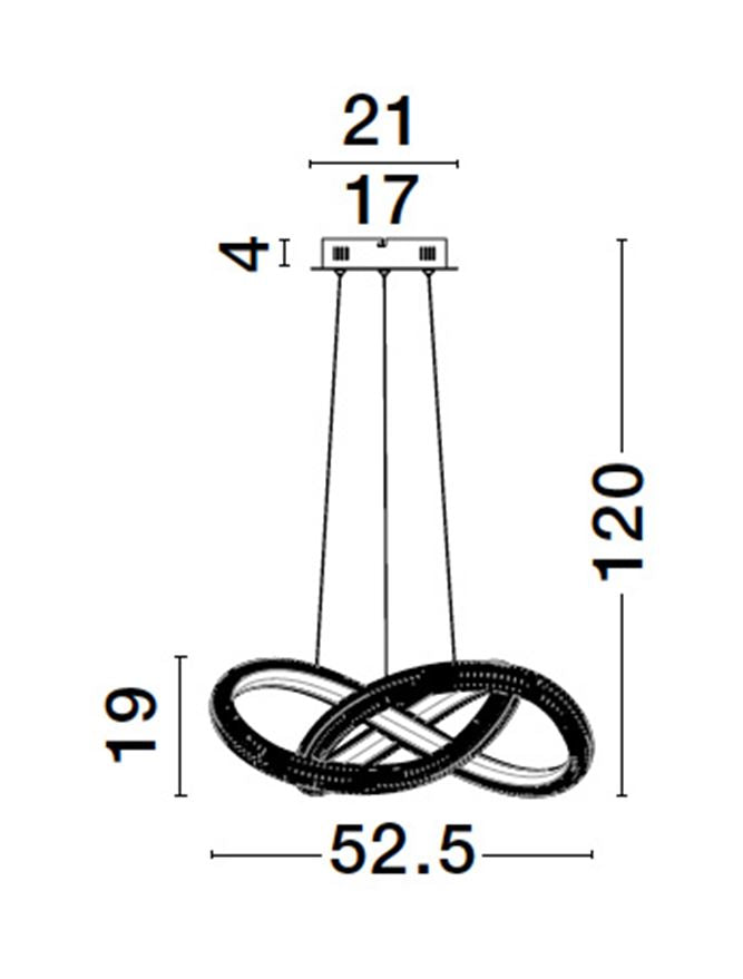 Lustra Nova Luce MEDORA 9748155