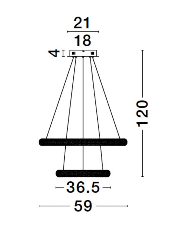 Lustra Nova Luce MEDORA 9748156