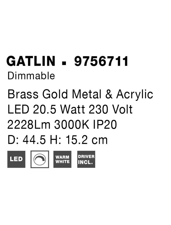 Lustra Nova Luce GATLIN 9756711