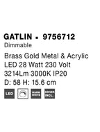 Lustra Nova Luce GATLIN 9756712