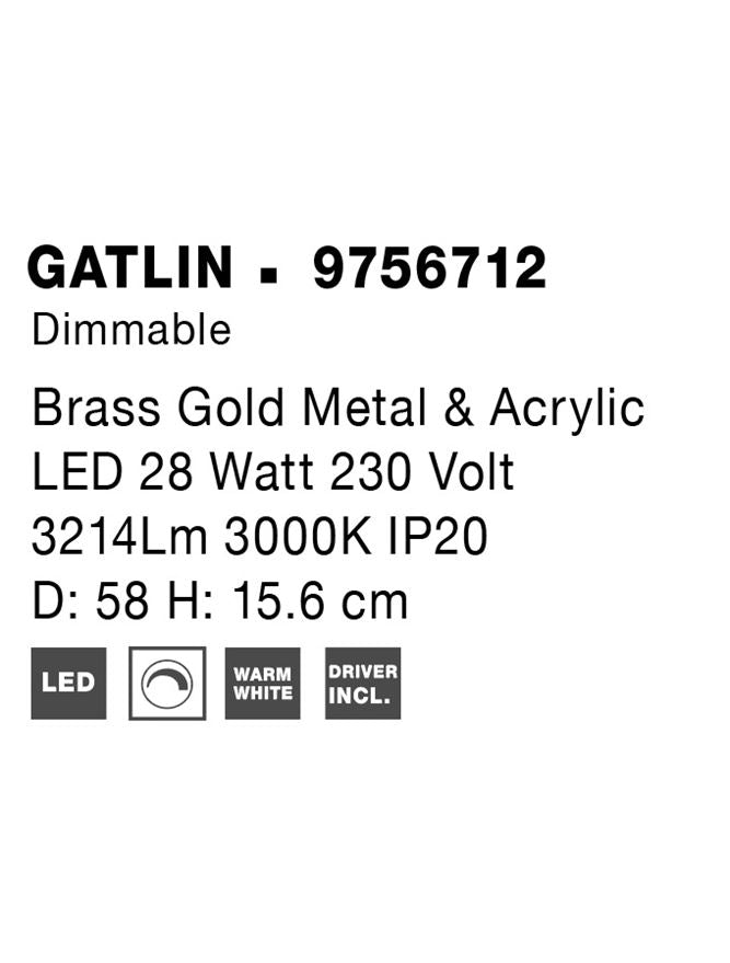 Lustra Nova Luce GATLIN 9756712