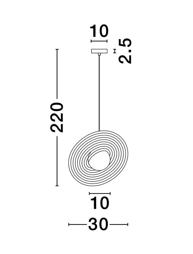 Pendul Nova Luce REFLET 9780104
