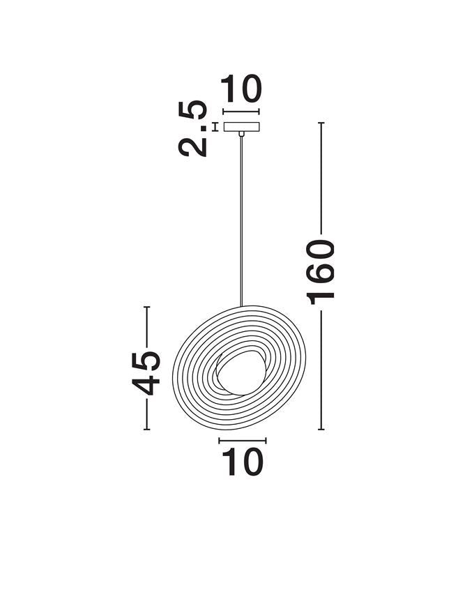 Pendul Nova Luce REFLET 9780105