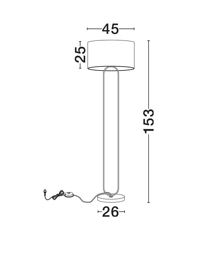 Lampadar Nova Luce MILENA 9780109